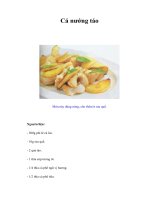 Tài liệu Cá nướng táo ppt