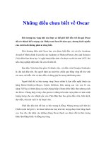 Tài liệu Những điều chưa biết về Oscar pdf