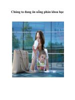 Tài liệu Chúng ta đang ăn uống phản khoa học pdf