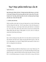 Tài liệu Top 5 thực phẩm khiến bạn xấu đi docx