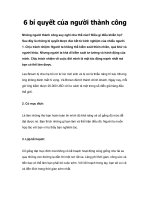 Tài liệu 6 bí quyết của người thành công docx