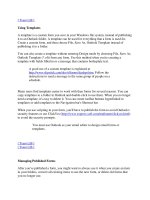 Tài liệu Using Templates ppt