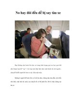 Tài liệu No hay đói đều dễ bị say tàu xe doc