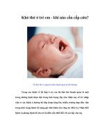Tài liệu Khó thở ở trẻ em - khi nào cần cấp cứu? ppt