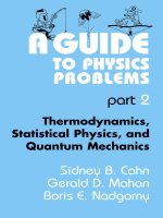 A guide to physics problems  part 2 