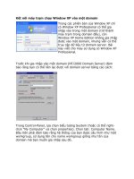 Tài liệu Kết nối máy trạm chạy Window XP vào một domain doc