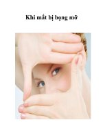 Tài liệu Khi mắt bị bọng mỡ doc