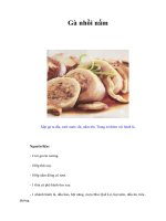 Tài liệu Gà nhồi nấm doc