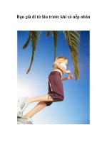 Tài liệu Bạn già đi từ lâu trước khi có nếp nhăn doc