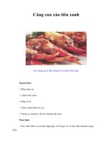 Tài liệu Càng cua xào tiêu xanh pptx