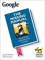 Tài liệu Google The Missing Manual docx