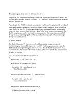 Tài liệu Implementing an Enumerator by Using an Iterator pptx