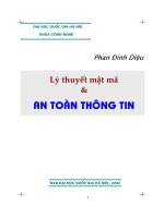 Tài liệu Lý thuyết mật mã và An toàn thông tin pptx