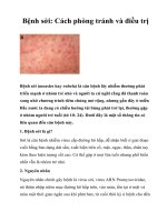 Tài liệu Bệnh sởi: Cách phòng tránh và điều trị docx