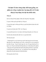 Tài liệu Chỉ định Tổ chức chứng nhận chất lượng giống, sản phẩm cây trồng và phân bón (Áp dụng đối với Tổ chức đăng ký hoạt động trên địa bàn nhiều tỉnh) pptx