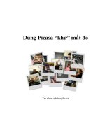 Tài liệu Dùng Picasa “khử” mắt đỏ doc