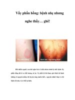 Tài liệu Vẩy phấn hồng: bệnh nhẹ nhưng nghe thấy… ghê! ppt