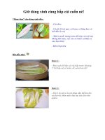 Tài liệu Giữ dáng xinh cùng bắp cải cuốn nè! ppt
