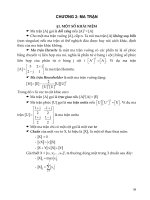 Tài liệu CHƯƠNG 2: MA TRẬN ppt