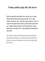 Tài liệu 9 thực phẩm giúp đẩy lùi stress ppt