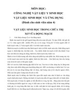 Tài liệu VẬT LIỆU SINH HỌC TRONG CHỮA TRỊ XƠ VỮA ĐỘNG MẠCH pptx