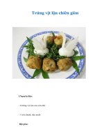 Tài liệu Trứng vịt lộn chiên giòn ppt