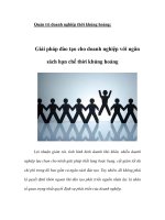 Tài liệu Quản trị doanh nghiệp thời khủng hoảng pptx