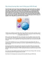 Tài liệu Xây dựng thương hiệu mạnh thông qua thiết kế wed docx