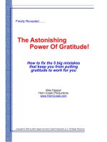 Tài liệu The Astonishing Power of Gratitude pptx