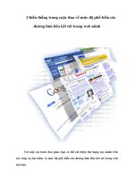 Tài liệu Chiến thắChiến thắng trong cuộc đua về mức độ phổ biến các đường link liên kết tới trang web mình pptx