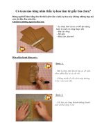 Tài liệu Có teen nào từng nhìn thấy lọ hoa làm từ giấy bìa chưa? pptx