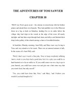 Tài liệu LUYỆN ĐỌC TIẾNG ANH QUA TÁC PHẨM VĂN HỌC-THE ADVENTURES OF TOM SAWYER CHAPTER 18 doc