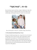 Tài liệu “Nghệ thuật”... bỏ việc pptx