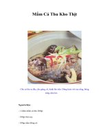 Tài liệu Mắm Cá Thu Kho Thịt docx