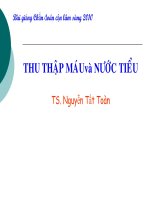 THU THẬP MÁUvà nước tiểu  XÉT NGHỆM