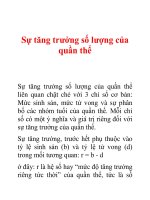 Tài liệu Sự tăng trưởng số lượng của quần thể ppt