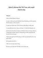 Tài liệu Quản lý phương tiện Việt Nam, nước ngoài chuyển cảng doc