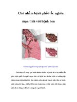 Tài liệu Chớ nhầm bệnh phổi tắc nghẽn mạn tính với bệnh hen doc