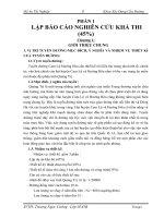 ĐỒ ÁN TỐT NGHIỆP XÂY DỰNG CẦU ĐƯỜNG