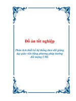 Tài liệu Đồ án tốt nghiệp Phân tích thiết kế hệ thống theo dõi giảng dạy giáo viên bằng phương pháp hướng đối tượng UML docx