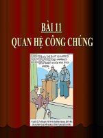 Tài liệu BÀI THUYẾT TRÌNH: QUAN HỆ CÔNG CHÚNG doc