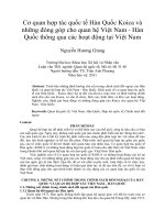 Cơ quan hợp tác quốc tế hàn quốc koica và những đóng góp cho quan hệ việt nam   hàn quốc thông qua các hoạt động tại việt nam 