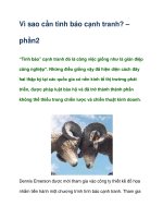 Tài liệu Vì sao cần tình báo cạnh tranh? – phần2 doc