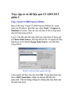 Tài liệu Truy cập cơ sở dữ liệu qua C# ADO.NET phần 2 doc