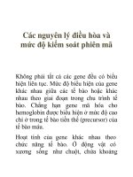 Tài liệu Các nguyên lý điều hòa và mức độ kiểm soát phiên mã pdf
