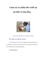 Tài liệu Chăm sóc trẻ nhiễm HIV/AIDS tại gia đình và cộng đồng docx