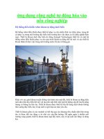 Tài liệu ứng dụng công nghệ tự động hóa vào nền công nghiệp docx