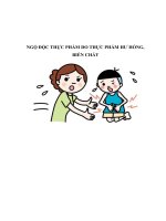 Tài liệu NGỘ ĐỘC THỰC PHẨM DO THỰC PHẨM HƯ HỎNG, BIẾN CHẤT pdf