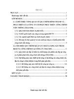 TÌM HIỂU QUY TRÌNH QUẢN lý CHẤT LƯỢNG sản PHẨM DỊCH vụ CÔNG TRÌNH tại CÔNG TY TELCOM 