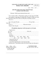 Tài liệu BM.TG.09 - Đơn đề nghị giảng đạo, truyền đạo ngoài cơ sở tôn giáo pdf